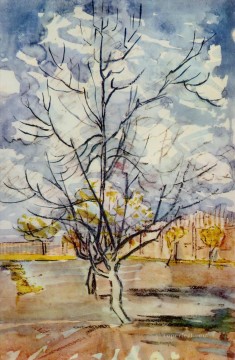  ink Oil Painting - Pink Peach Trees Vincent van Gogh